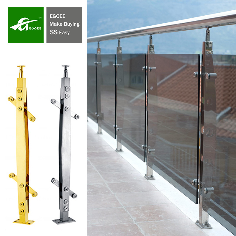 Waterproof Color Stainless Steel Post For Stairs