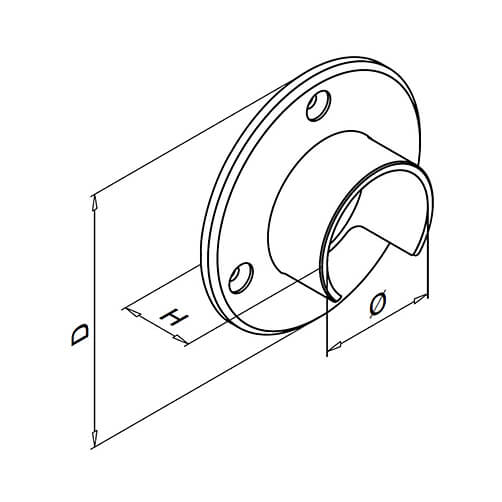 Slotted flange