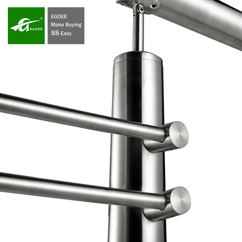 Vertical Stainless Steel Stair Railing Bar Holder