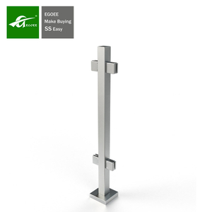 Polished Low Maintenance Stainless Steel Post For Glass