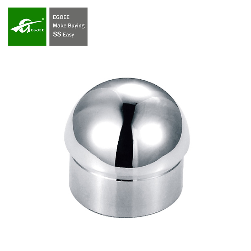 Decorative Steel Handrail End Caps For Round Tube