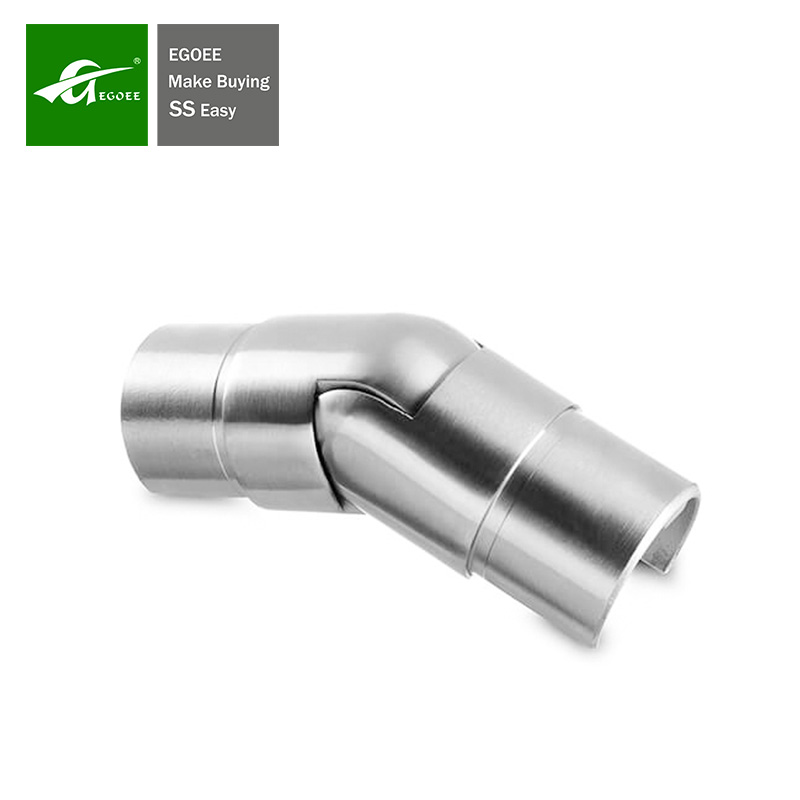 304 316 Stainless Steel Slotted Handrail Adjustable Connector