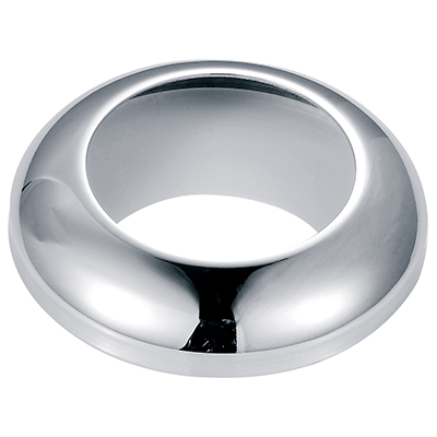 Stainless steel round base cover.