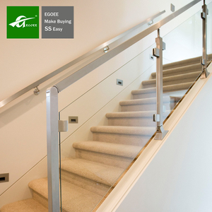 Modern Stainless Steel Glass Stair Handrails