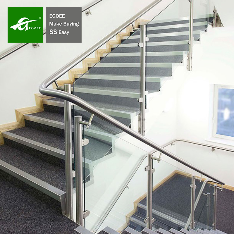 Stainless Steel Glass Railing For Stairs