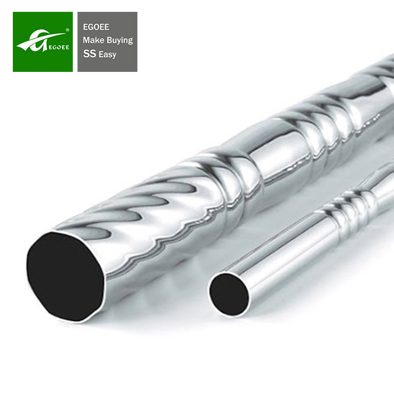 Stainless steel embossed tube